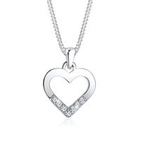 Elli DIAMONDS Herz Liebe Diamant (0.035 ct.) 925 Silber