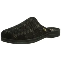 Manitu-Home Manitu Herren Home Pantolette Pantoffeln, Schwarz, 44 EU