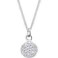 Elli Kugel Klassisch Kristalle 925 Silber Weiß Damen