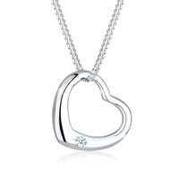 Elli DIAMONDS Herz Liebe Diamant (0.03 ct.) 925 Silber