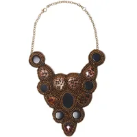 COLLEZIONE ALESSANDRO Statementkette Anabelle Braun / Glas