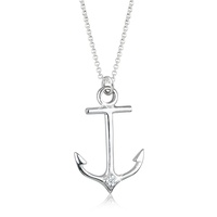 Elli DIAMONDS Anker Maritim Diamant (0.03 ct.) 925 Silber
