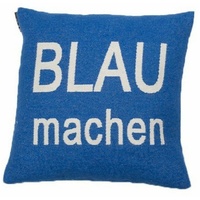 David Fussenegger Kissenhülle Blau machen'
