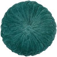  Kissen KANAN VELVET, Smaragdgrün - Ø 40 cm -