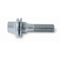 Hr H&R Radschraube M12x1.25 flachbund inkl. Unterlegscheibe Silber 12254906