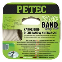 Petec KARO-BAND, Karosseriedichtband, BUTHYL, FLACH, Weiß