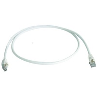 Telegärtner Patchkabel S/FTP, Kat.6A (tief), 0,5m weiß