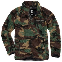Brandit Textil Teddy Troyer Jacke Woodland L