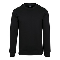 URBAN CLASSICS Basic Terry Crew T-Shirt Black L