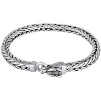 KUZZOI Herrn Armband Drache Ringverschluss 925er Silber Herrenschmuck Herren