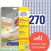 Avery Zweckform L4730REV-25 weiß 17,8 x 10,0 mm