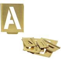 Kukko Signierschablonensatz 327 Buchstaben A-Z Schrift-H.40mm Spezialblech KUKKO