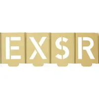 Kukko Signierschablonensatz 327 Buchstaben A-Z Schrift-H.40mm