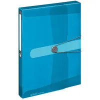 Herlitz Heftbox easy orga 4,0 cm transparent blau