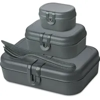 Koziol Pascal Ready Lunchbox-Set grau 4-teilig