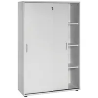 MÖBELPARTNER Schiebetürenschrank Work, 701345 lichtgrau 3 Fachböden 100,0 x