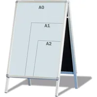 Franken Kundenstopper Standard silber DIN A1 2 Fächer, 1