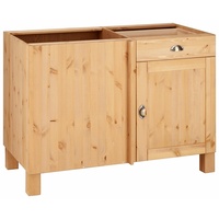 Home Affaire »Oslo«, cm breit, aus massiver Kiefer, Metallgriffe,