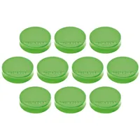 Magnetoplan Ergo-Magnete, Medium Maigrün, Pack a 10 Stück