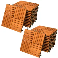 CASARIA CASARIA® Holzfliesen FSC®-zertifiziertes Akazienholz 2m2 Fliese Akazie 30x30cm