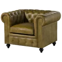 Massivmoebel24 Sessel Chesterfield Leder 105 x 75 x 82