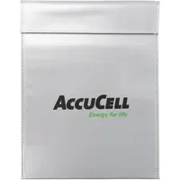 AccuCell Lipo Schutzbeutel klein 23x18cm Silber