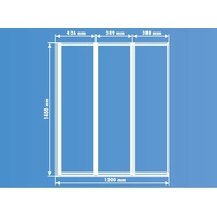 Primaster Badewannenaufsatz Alu Easy4You 120 x 140 cm klappbar