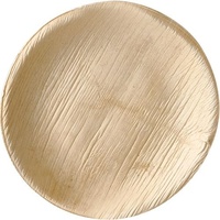 Papstar Einwegteller Palmblatt 150 mm Naturfarben 25 Stück