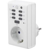 Renkforce 1289333 Steckdosen-Timer analog Tagesprogramm 1800 W IP20 Dämmerungsfunktion,