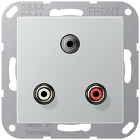 Jung MAA1011AL Multimedia-Anschlusssystem Cinch Audio / Miniklinke 3,5 mm,