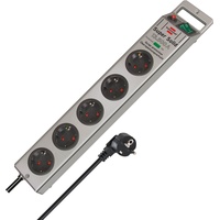 Brennenstuhl Super-Solid 5-fach silber 2,5m H05VV-F 3G1,5