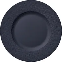 Villeroy & Boch Speiseteller Manufacture Rock Premium Porcelain Schwarz