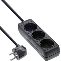 InLine Steckdosenleiste 3-fach 3 m Schwarz 3 St.