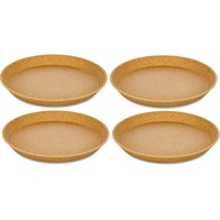Koziol CONNECT PLATE Kleiner Teller 205mm 4er Set nature
