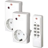 Brennenstuhl 1507150 FSK 433 MHz Steckdosen-Set 2fach Steckdose 1000