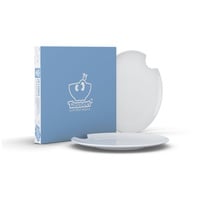 Fiftyeight Products Kuchenteller (20cm) 2er Set weiß mit Biss