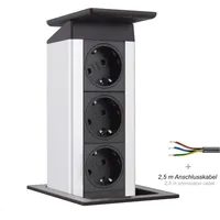 EVOline Evoline, 106371 Einbau-Steckdosenleiste Schutzkontakt (106371) (3 x, 2.50
