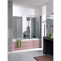 Kermi Vario 2000 Faltwand 2-flügelig V2TS1075141PK 101,1-102,7x140cm, silber mattglanz,