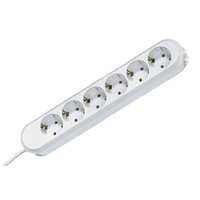 Bachmann Steckdosenleiste 6-fach 5 m Weiß 1 St.