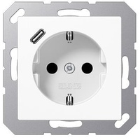 Jung SCHUKO Steckdose mit USB Typ C A1520-18CWW