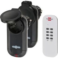 Brennenstuhl RC CE1 0201 1507030 Funk Steckdosen-Set 3teilig Außenbereich