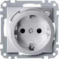 Merten FI-Steckdose Unterputz Aluminium 1 St.