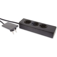 EVOline 151000156100 Steckdosenleiste 3-fach schwarz