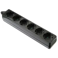 As - Schwabe as Schwabe Steckdosenleiste Schwarz ohne Stecker