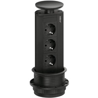 EVOline Port Steckdosenelement, schwarz,