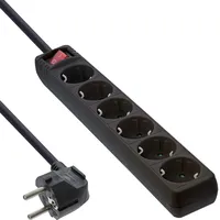 InLine Steckdosenleiste 1,5 m Schwarz 6 St.
