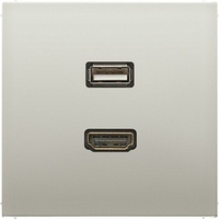 Jung MAES1163 HDMI, / USB 2.0, Serie LS, Edelstahl
