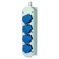 Mennekes Steckdosenleiste 4-fach IP44 Blau 1 St.