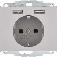 Berker USB-Steckdose 3 St. Weiß
