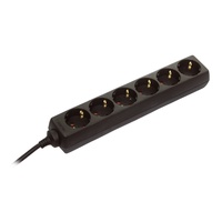 As - Schwabe AS Schwabe 11612 Steckdosenleiste Schwarz Schutzkontakt